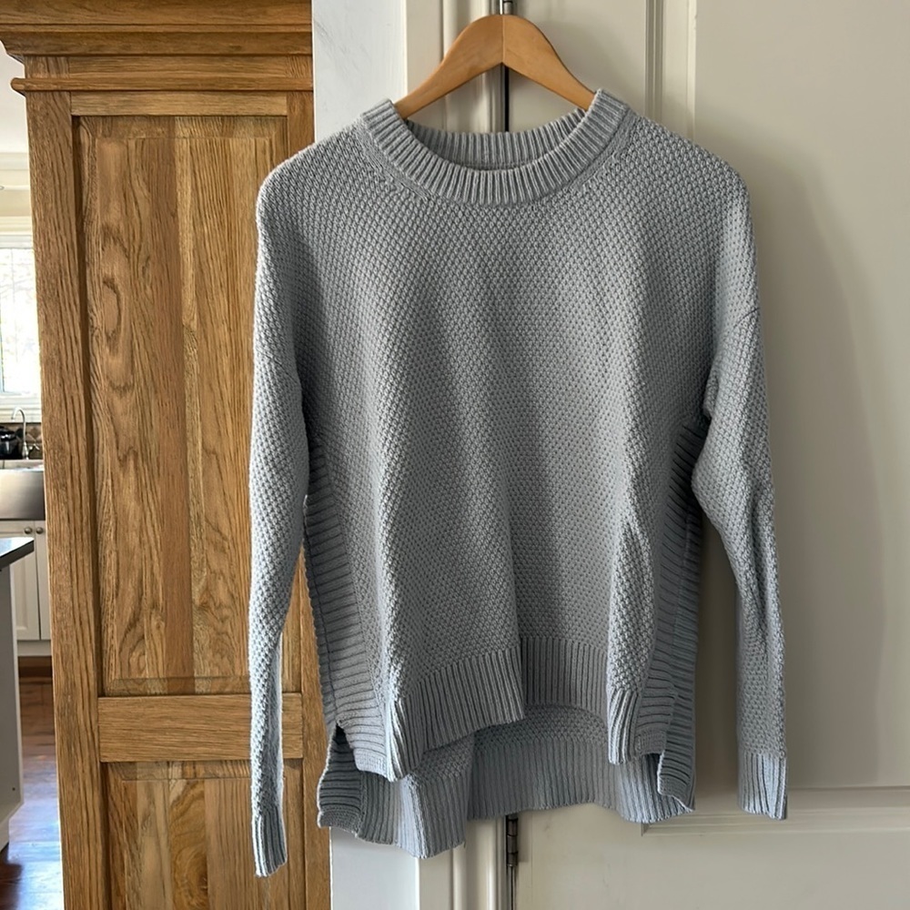 MADEWELL NWOT Pickford medium light blue knit sweater